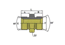 METRIC MALE DOUBLE USE FOR 60° CONE SEAT OR BONDED SEAL